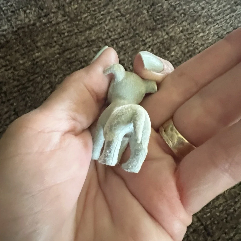 Vtg 2 Puppy Puppies In My Pocket Luna Weimaraner Jasper Greyhound Flocked
